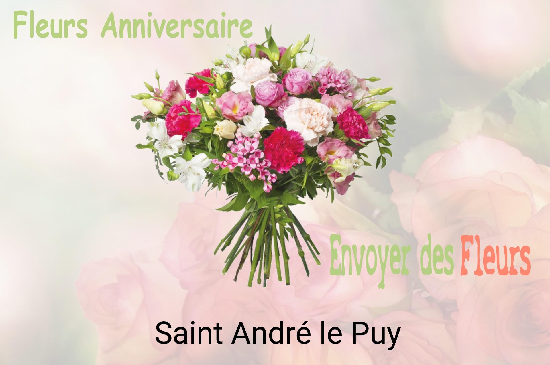 Bouquet de fleurs d’anniversaire livré à Saint-André-le-Puy